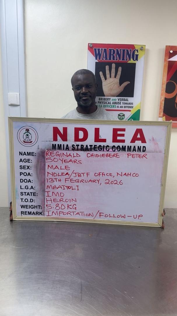 NDLEA nabs wanted drug kingpin after 13 years in hiding over cocaine, heroin shipments